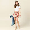 Jupe-short droite fluide sable femme