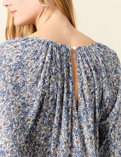 T-shirt manches longues bleu clair femme