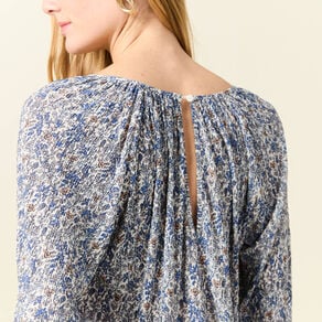 t shirt manches longues bleu clair femme T-shirt manches longues bleu clair femme