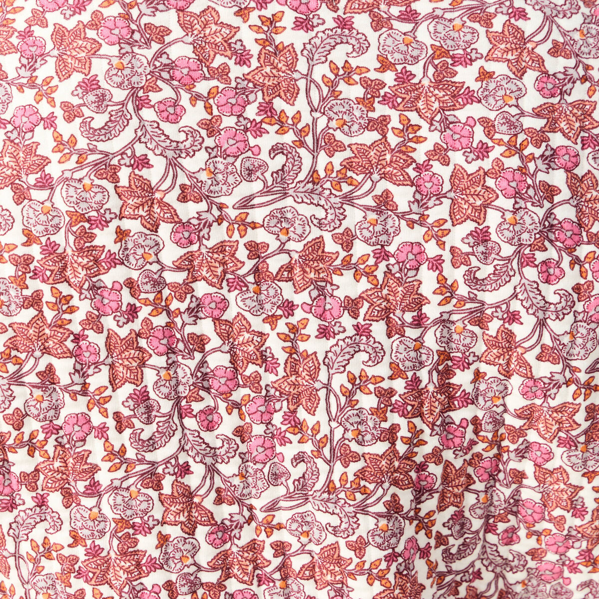 Cardigan droit court manches longues orange corail femme