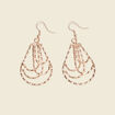 Boucles d'oreilles pendantes couleur or femme