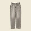 Jeans straight taille haute 7/8ème denim gris clair femme