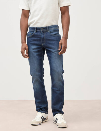 Jeans straight ultra stretch denim brut homme