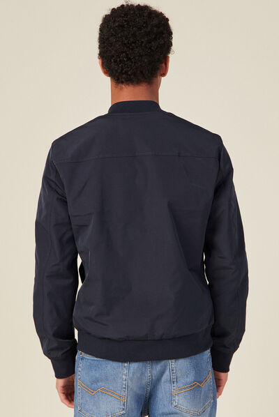 Blouson éco-responsable bleu marine homme