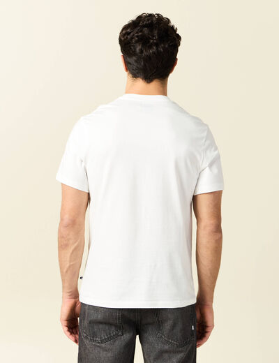 T-shirt manches courtes ecru homme