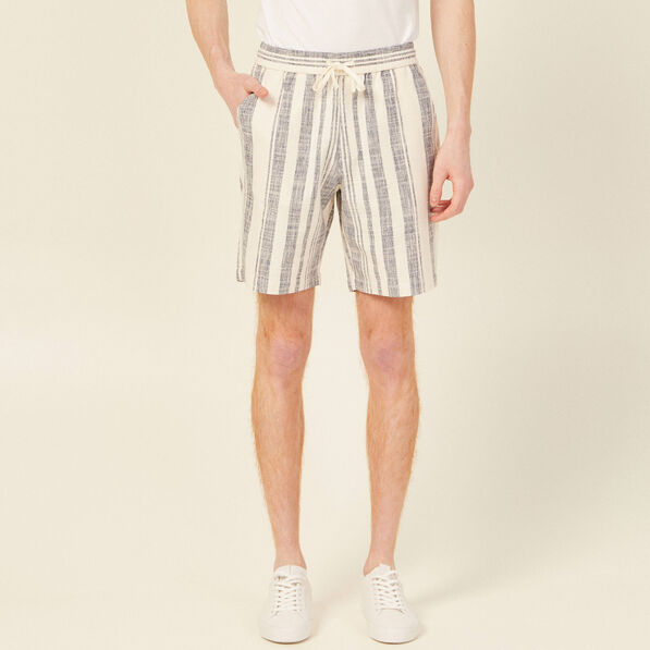 Bermuda large à coulisse ecru homme