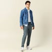 Pantalon chino jogger vert foncé homme