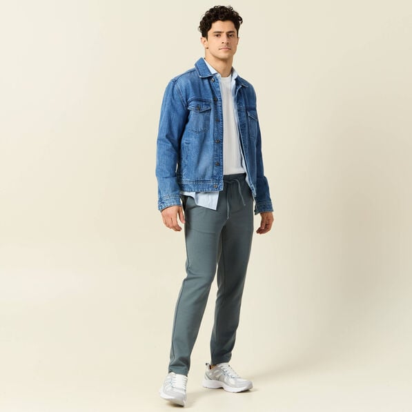 Pantalon chino jogger vert foncé homme
