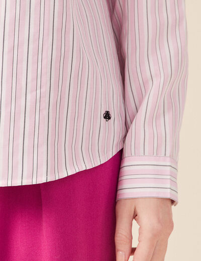 Chemise éco-responsable mauve femme