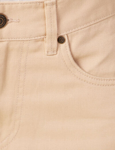 Pantalon cargo beige femme