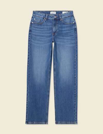 Jeans droit 7/8ème denim stone femme