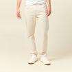 Jeans straight longueur 32 en coton ecru homme