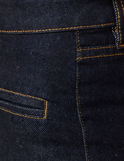 Jeans flare 7/8ème denim brut rinse femme