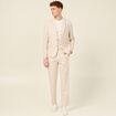 Veste blazer boutonnée beige homme