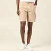 Bermuda cargo à coulisse beige homme