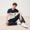 T-shirt manches courtes ecru homme