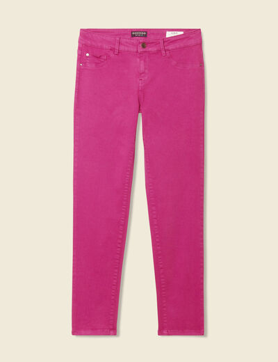 Pantalon slim 7/8ème violet clair femme