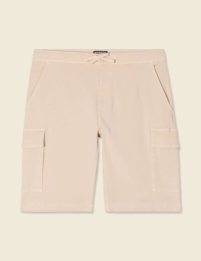 Bermuda éco-responsable beige homme