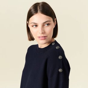 pull eco responsable bleu marine femme Pull éco-responsable bleu marine femme