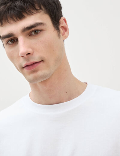 T-shirt manches courtes blanc homme