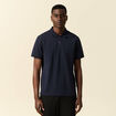 Polo manches courtes bleu marine homme