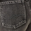 Jeans large taille haute denim snow gris femme