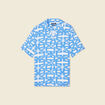 Chemise manches courtes bleu homme