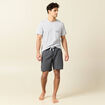 Ensemble pyjama 2 pi&egrave;ces gris clair homme