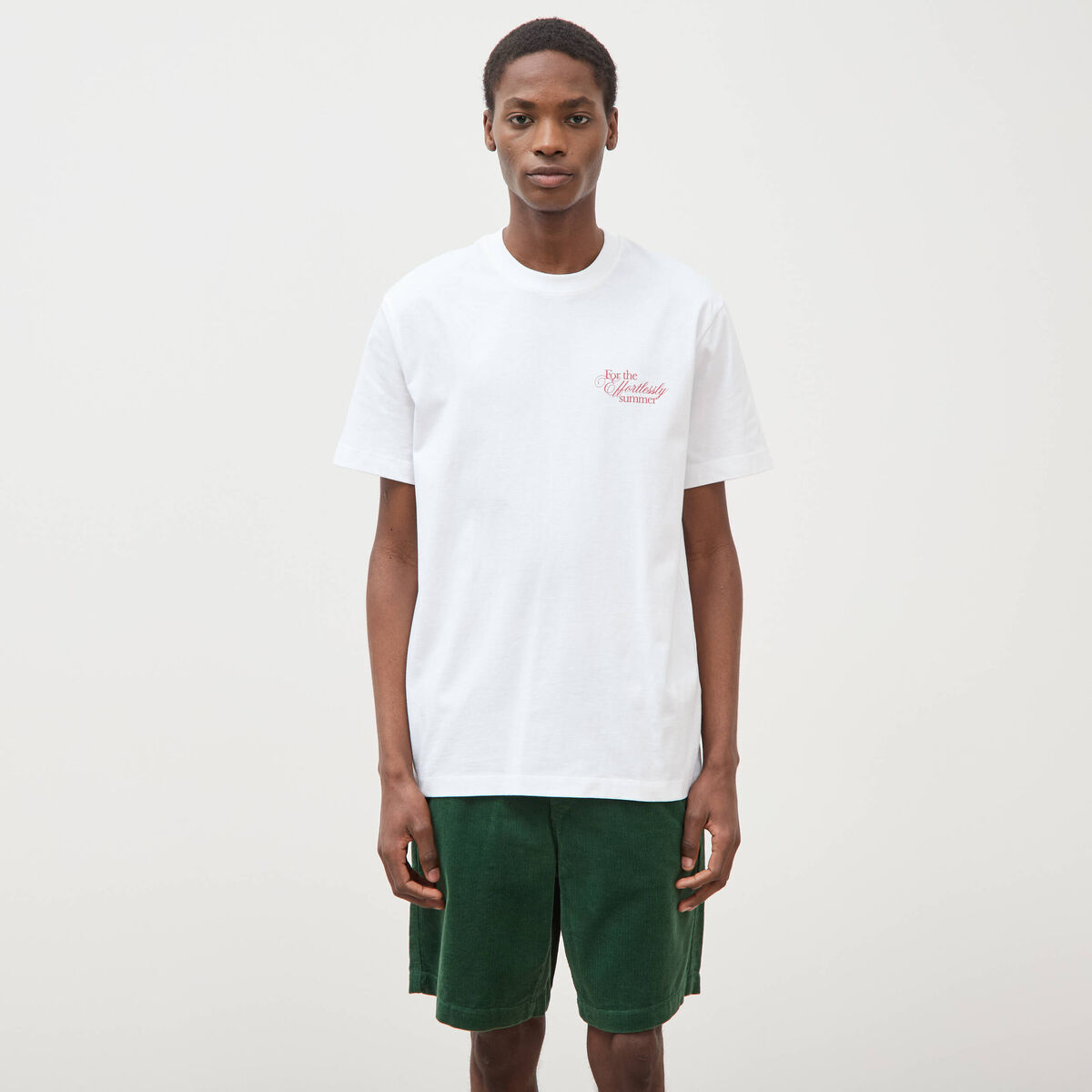 T-shirt en coton blanc homme