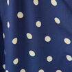 Robe longue fines bretelles col rond bleu marine femme