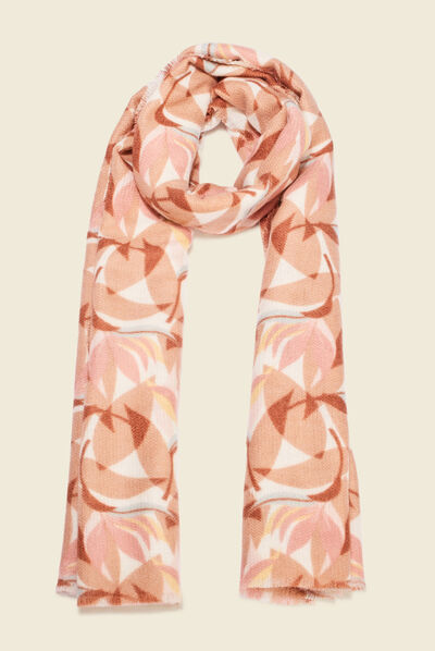 Écharpe beige femme
