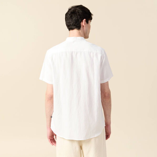 Chemise manches courtes blanc homme