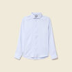 Chemise cintr&eacute;e manches longues bleu ciel homme