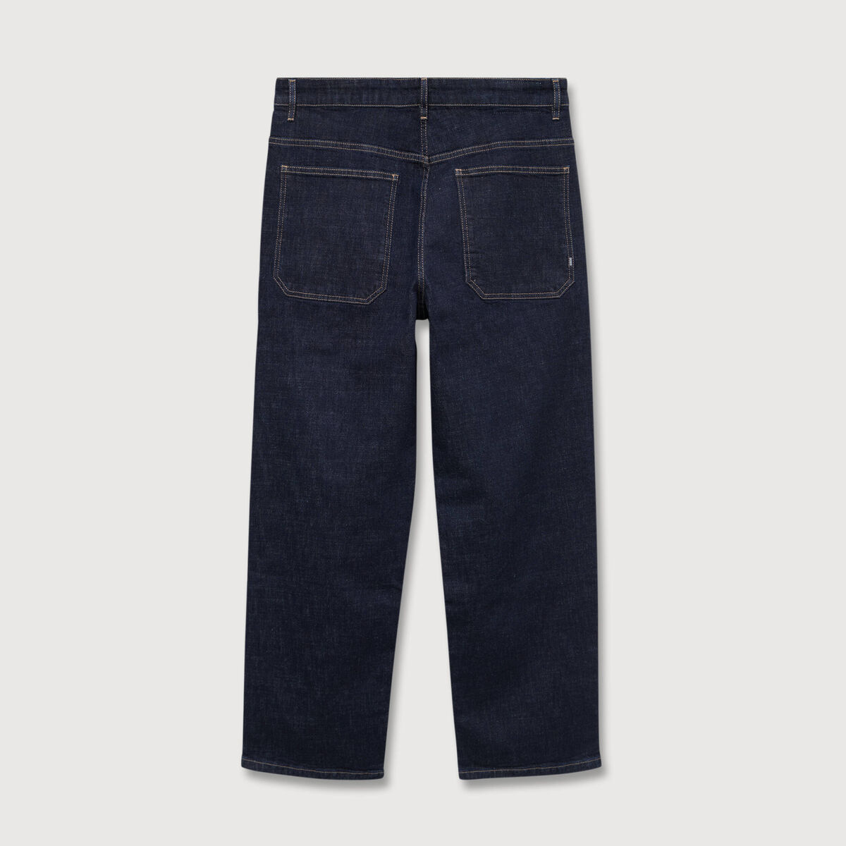 Jeans loose longueur 32 en coton denim brut clean homme