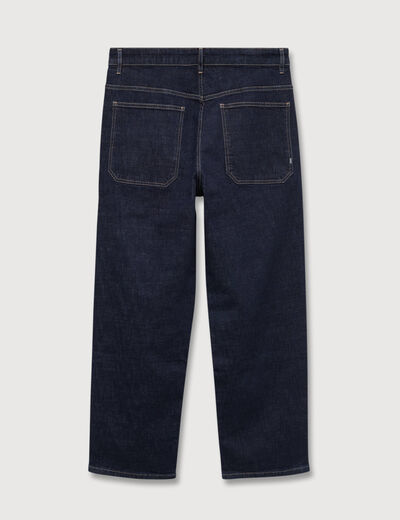 Jeans loose longueur 32 en coton denim brut clean homme