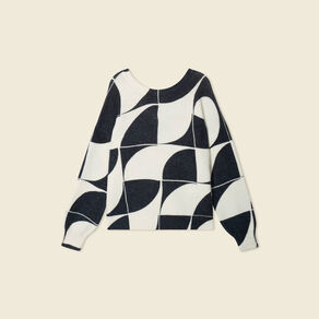 Pull manches longues noir femme
