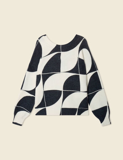 Pull manches longues noir femme
