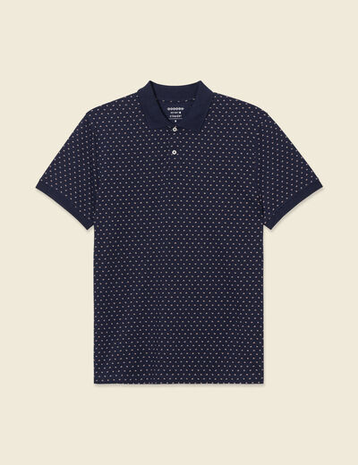 Polo éco-responsable bleu marine homme