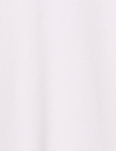 T-shirt ajust&eacute; col v manches courtes blanc homme