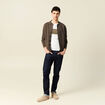T-shirt manches courtes vert kaki homme