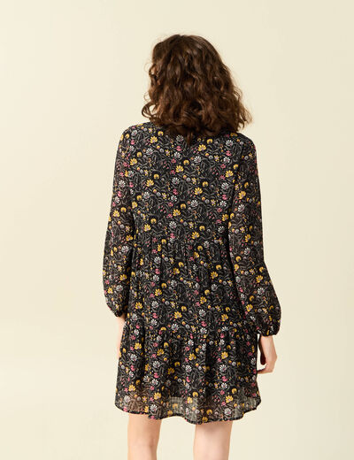 Robe évasée éco-responsable multicolore femme