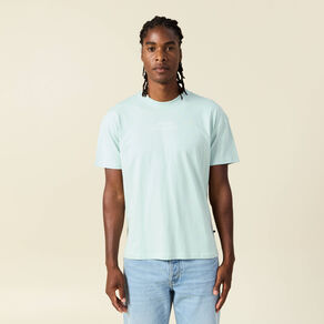 T-shirt manches courtes bleu gris homme