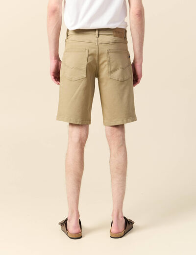 Bermuda droit 5 poches gris homme