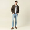 Jeans slim 5 poches denim used homme