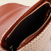Sac besace arrondi marron femme