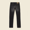 Jeans straight longueur 34 denim denim noir homme