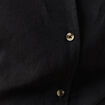 Robe droite manches longues 3/4 noir femme