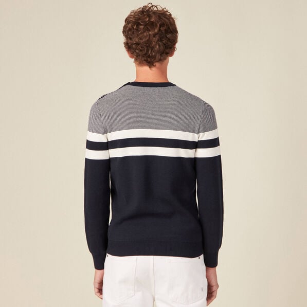 pull manches longues bleu marine homme Pull manches longues bleu marine homme