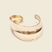 Bracelet manchette métal couleur or femme