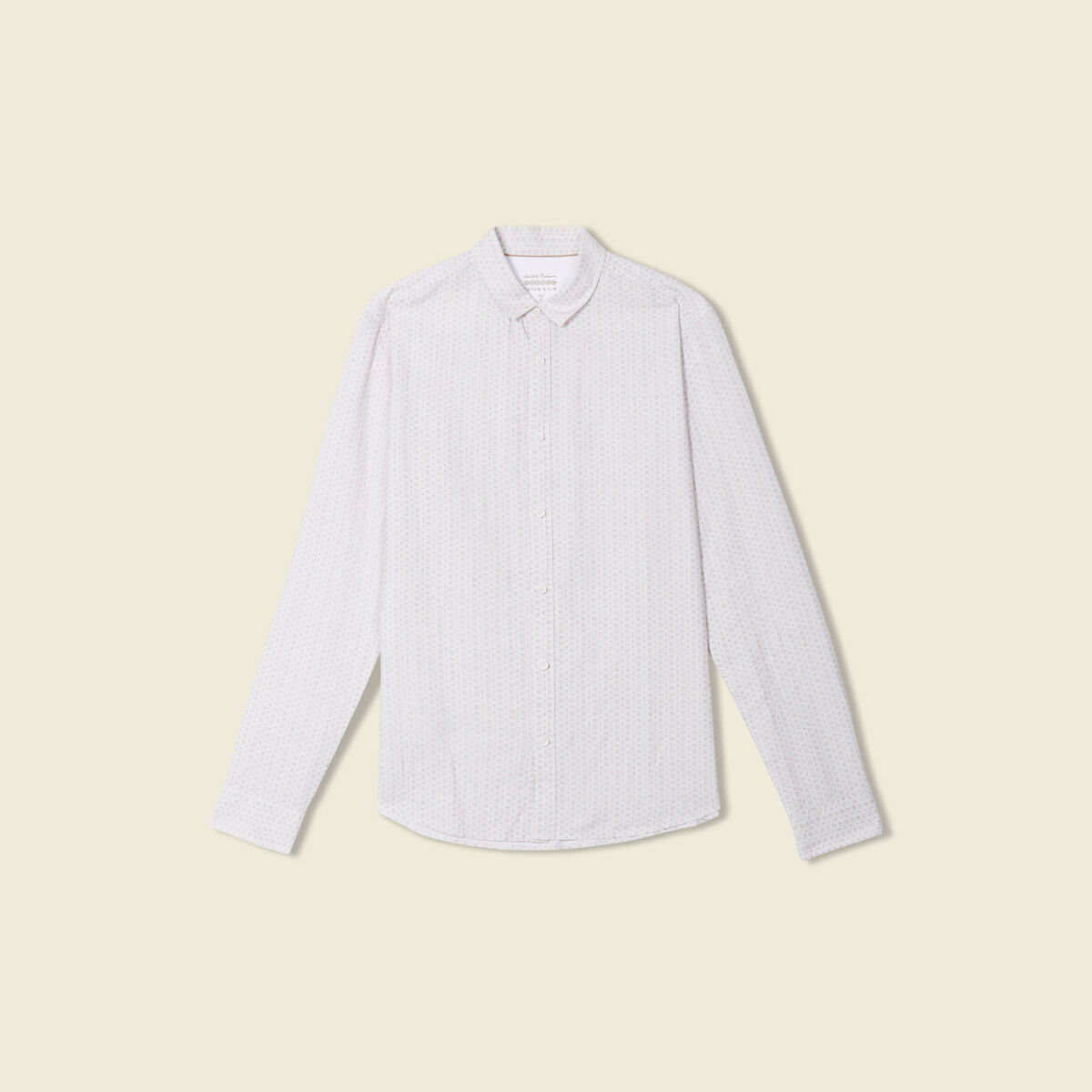 Chemise manches longues blanc homme